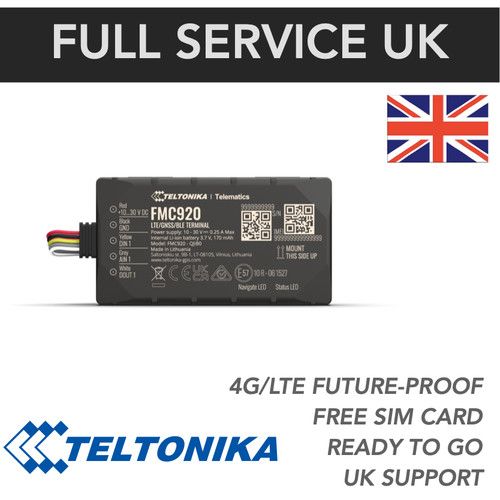 Teltonika FMC920 GPS Tracker  4G/LTE - FULL SERVICE - Car Lorry Van Coach eBike