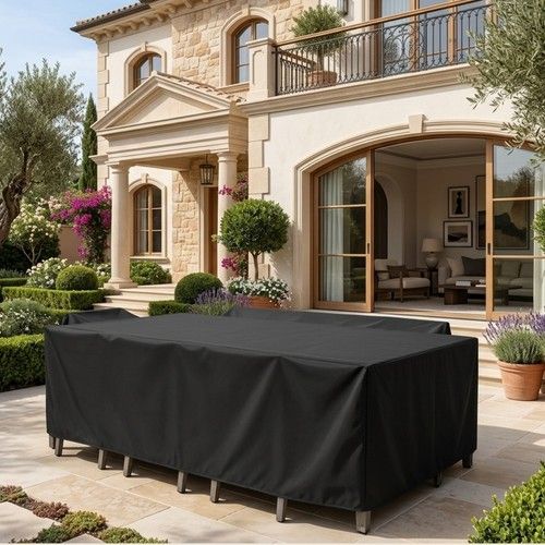 Heavy-Duty Waterproof Garden Patio Furniture Cover for Rattan Table Cube Outdoor