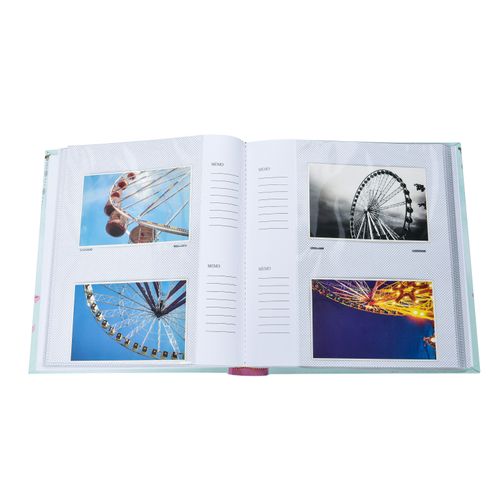 Photo album 5x7'' x 200 slip in case memo photo album. vintage,travel x 2  — image 5